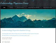 Tablet Screenshot of endocrinologyphysicians.com